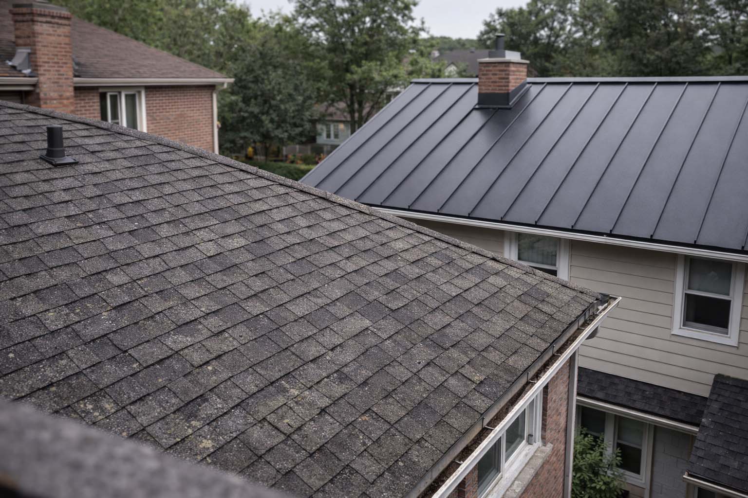 Asphalt Roof vs Standing Seam Metal Roof