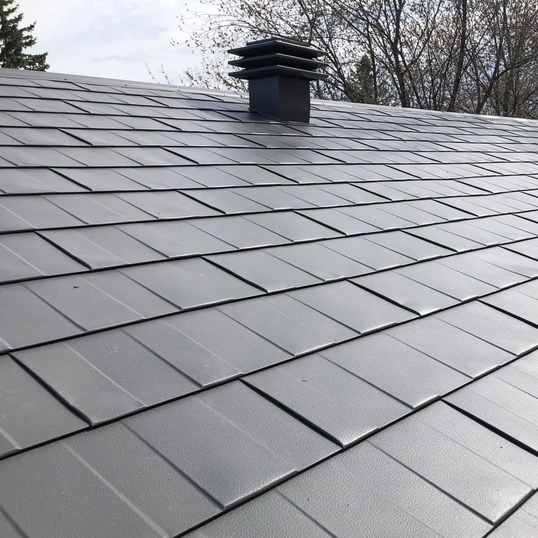 close-up of standing seam metal roof showing high-quality installation and finish